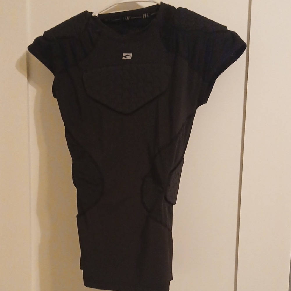 Kids Black Padded Sports Shirt